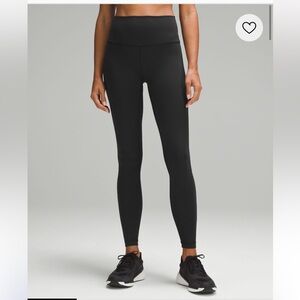 Lululemon Wunder train pant size 6 black 28”